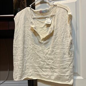 Free People Women's Cream Top